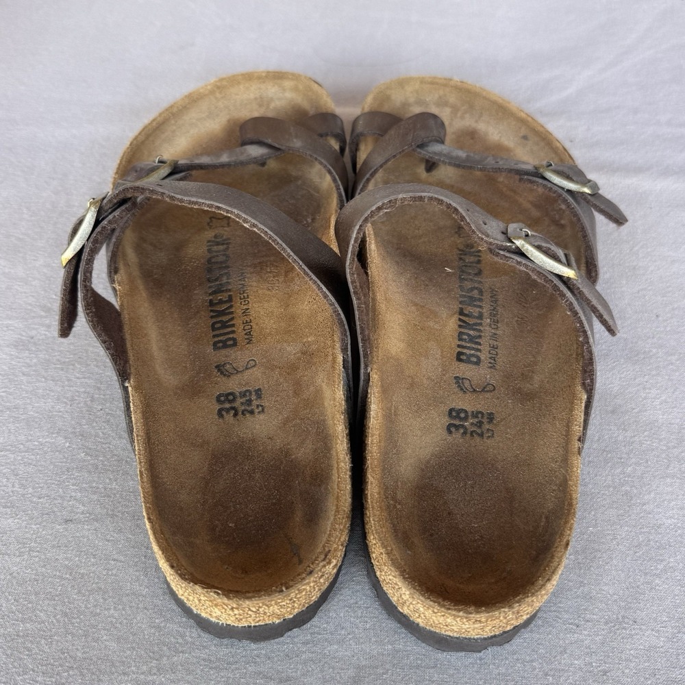 Size 38/W7 - Birkenstock Mayari Golden Brown Birko-Flor - Picture 5 of 8